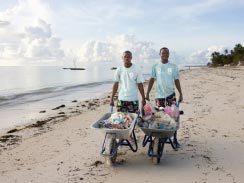 beach cleaners Private Luxury Villas in Zanzibar